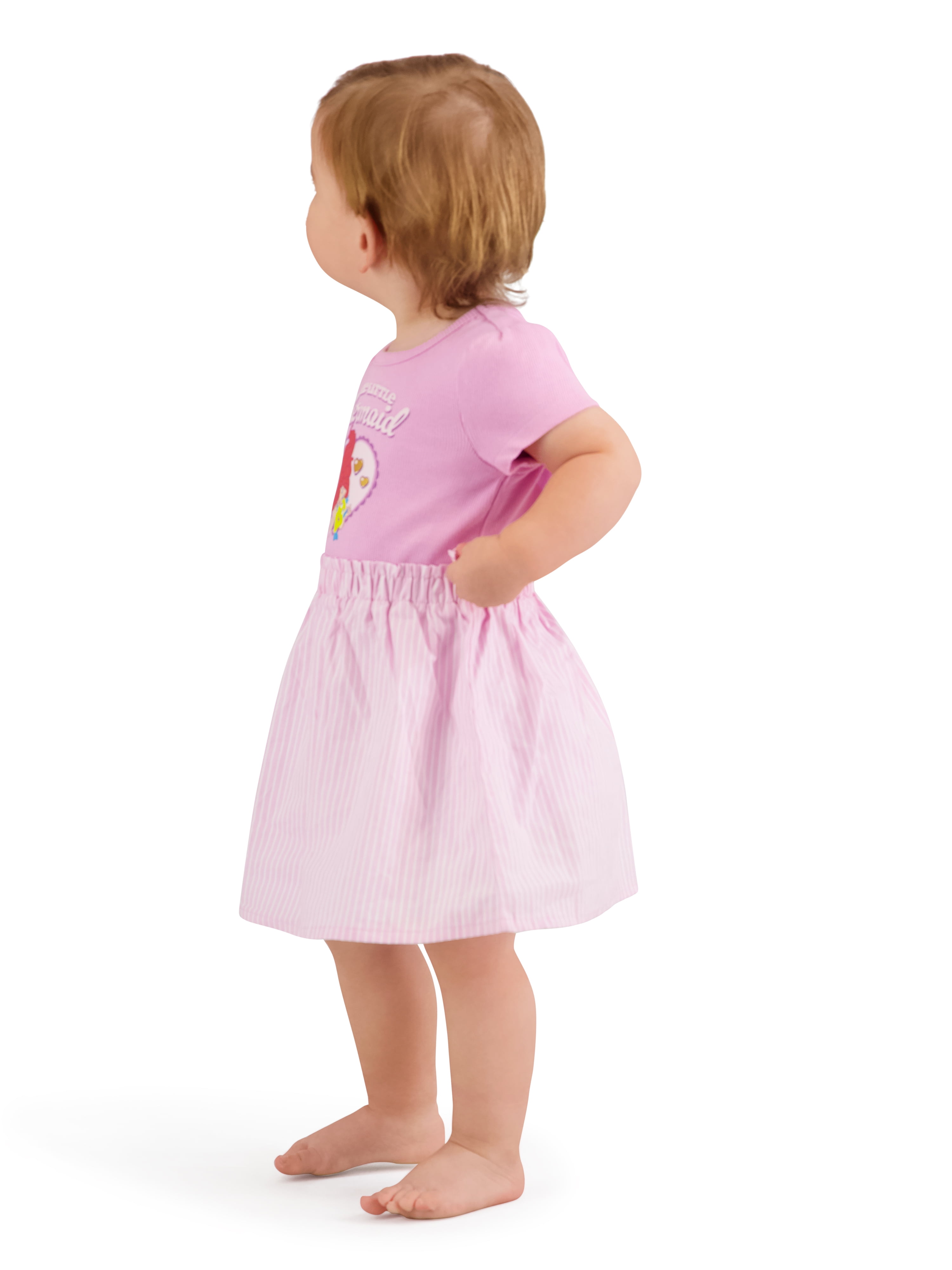 Princesses Toddler Girls Woven Short Sleeve Dress, Sizes 12 Months-5T