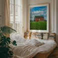 thumbnail image 3 of Red Barn, Gettysburg - Gettysburg Pennsylvania Photography Barn Farmhouse Rural Pastoral Countryside Landscape Scenic Oak Framed Wall Art Print 12 x 16 inches, 3 of 12