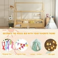 thumbnail image 6 of Bellemave Twin Size Floor House Bed Frame with Fence Guardrails Playhouse Twin Bed Frame Montessori Floor Bed (Twin, Natural), 6 of 10