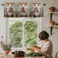 thumbnail image 5 of Piggy Sits on The Toilet Window Valance Curtain Funny Piggy Rod Pocket Short Curtain for Living Room, Bedroom & Kitchen Window Decor 42x18in, 5 of 8