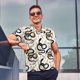 thumbnail image 4 of Balery Snake Camisa Polo de Hombre con Estampado, de Manga Corta y Tejido Medio, Camisa Tipo Golf Polo-Small, 4 of 6