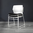 thumbnail image 5 of HON Basyx Contempo Guest Chair, 2 Pack, Sled Base, White/Black (BSX410VA10W), 5 of 18