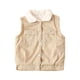thumbnail image 1 of Niño Abrigo De Invierno Chaleco Niños Prendas De Abrigo Chaquetas Chaleco Bebé Ropa Interior De Otoño Chaleco De Pana Botón De Solapa Chaleco De Punto Beige Odeerbi LM103-2790, 1 of 7