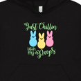 thumbnail image 3 of Inktastic Funny Easter Just Chillin' with My Peeps Youth Hoodie Sweatshirt, 3 of 4