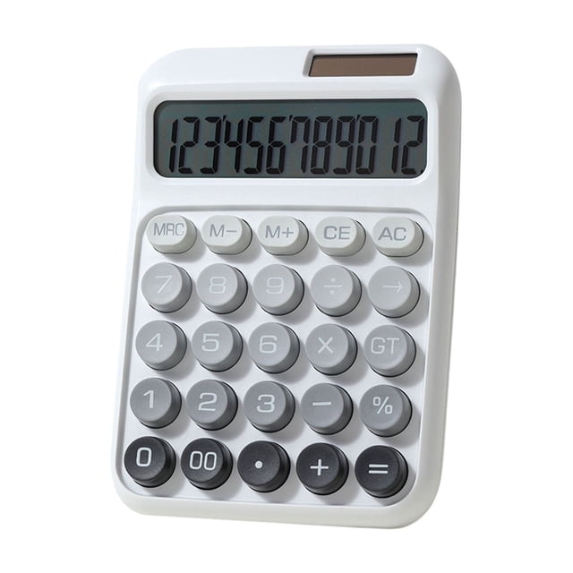 Solar Powered Calculator for Students with Battery Backup 16 cm x 11 cm x 2.5 cm Multicolor ABS Plastic Desktop Model