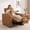 Cognac Tan, variant on MCombo 25.6'' Wide Wall Hugger Power Recliner Chair with Power Headrest, Faux Leather, Dark Grey