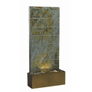 Angle View: Kenroy Home Brook Natural Slate Indoor/Outdoor Floor Fountain