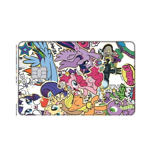 2024 New Anime My Little Pony Kawaii 1Pc Bank Bus Cards Diy