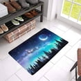 thumbnail image 3 of MKHERT Milky Way and Moon in Starry Night Forest Doormat Rug Home Decor Floor Mat Bath Mat 23.6x15.7 inch, 3 of 3