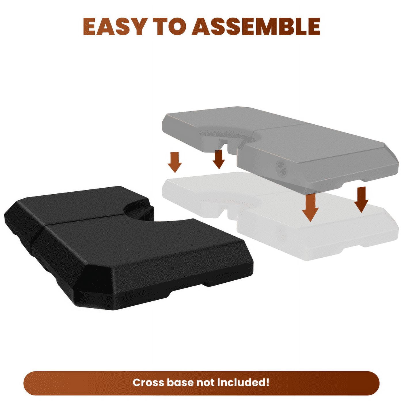 317 lbs- Duty 20.5" Patio Umbrella Base Weights – 317 lbs Total Weight Capacity! Sturdy, Weatherproof & Wind-Resistant for 8-10' Cantilever Umbrellas – Perfect for Patios, Gardens & Pool Areas