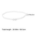 thumbnail image 3 of Miangastore Waist Chains All-Match Fashionable Pearl Rhinestone Waist Chains Dress Decorative Belt For Woman (Clover Style), 3 of 8