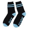 thumbnail image 2 of Calcetines de algodón con estampado de letras para hombre y mujer Azul, 2 of 9