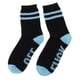 thumbnail image 2 of Calcetines de algodón con estampado de letras para mujer y hombre Azul, 2 of 9