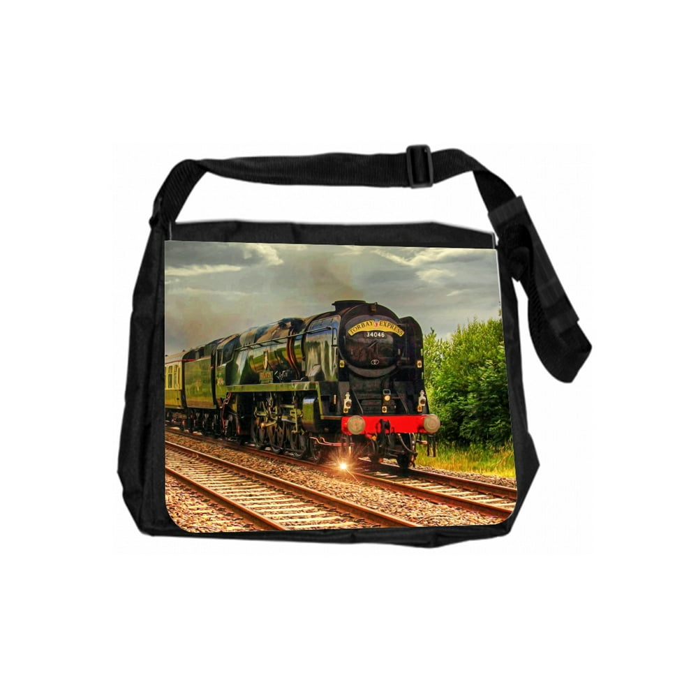 Kids Backpack Train on RR Cross Body Shoulder Messenger