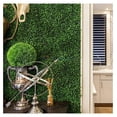thumbnail image 5 of 20"x20"-10PC Artificial Greenery Boxwood Panels Grass , Faux Privacy Fence Screens Backdrop Fake Hedge for Indoor Outdoor Wedding Décor, Dark Milan Boxwood Panel, 5 of 5