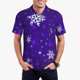 thumbnail image 1 of Fotbe Dark Purple Snowflakes Camiseta Polo de Golf para Hombre con Estampado – Camisa Deportiva Transpirable con Cuello Abotonado-3X-Large, 1 of 6
