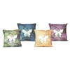 Set of 4 "Flight of Inspiration" Butterfly Decorative Pillows 14"