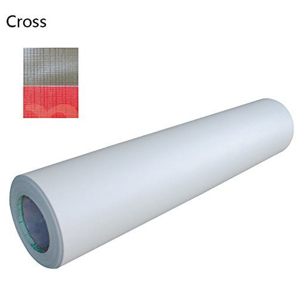 INTSUPERMAI 93Ftx25" 3Mil Cross Effect Paper Adhesive Glue Cold Roll Laminating Film