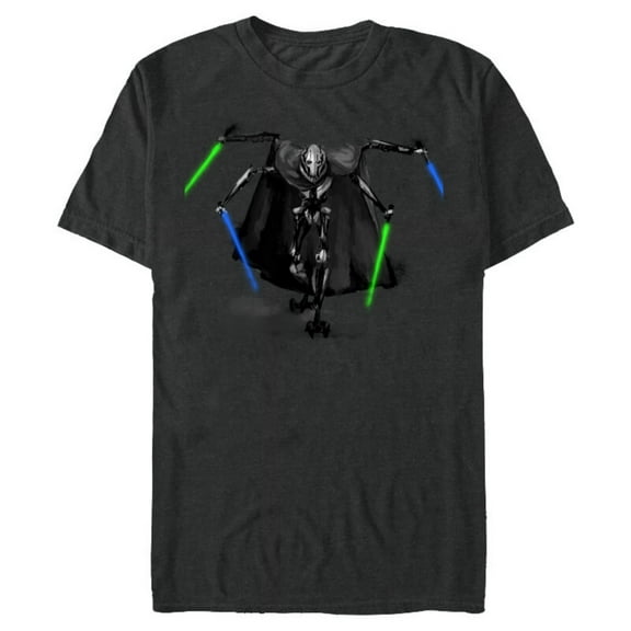 Star Wars Revenge of the Sith General Grievous - Short Sleeve Blended T-Shirt for Adults -Customized-Dark Heather