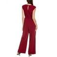 thumbnail image 2 of Tahari ASL womens  Plus Tie Waist Jumpsuit, 18, Red, 2 of 3