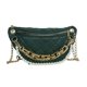 thumbnail image 1 of Bolso de hombro tipo bandolera de PU retro para mujer Bolsos de cintura de pecho con cadena de perlas (verde) Likrtyny Para estrenar, 1 of 8