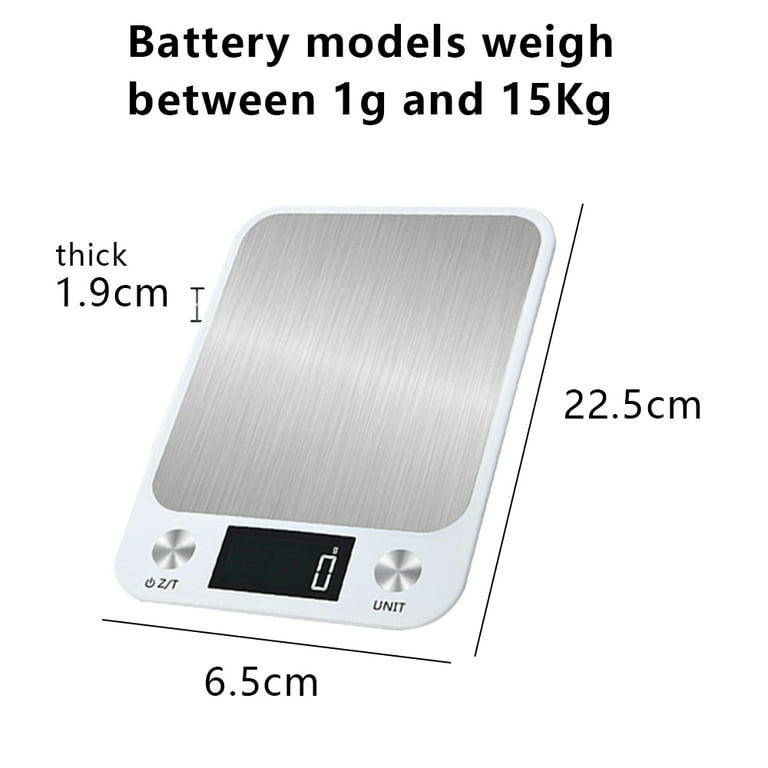 Food Kitchen Digital Scale,【Bread Meat Cookies Measures Precisely】Weight  Grams and Ounces for Baking Cooking,Precise Graduation,309 Stainless Steel