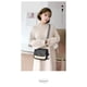thumbnail image 2 of Bolso de hombro femenino de cuero PU negro, estilo retro, de color sólido, informal, pequeño, cuadrado, para compras y viajes de moda para mujer, 2 of 2