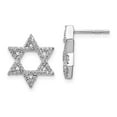 thumbnail image 4 of 14K White Gold Diamond Star of David Earrings (0.384Ct), 4 of 4