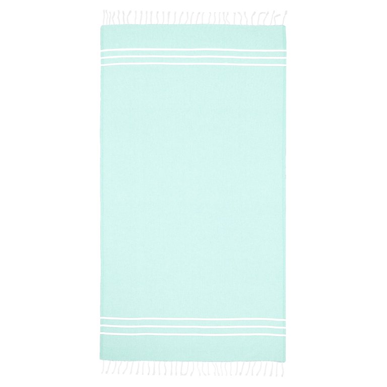 Set Of 2 Fun In Paradise Pestemal Beach/hand Towels Seafoam - Linum Home  Textiles : Target