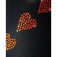 thumbnail image 2 of Ice Skating Jacket with "Orange Spiral Hearts" Rhinestones Design, 2 of 2