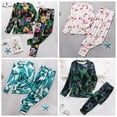 thumbnail image 3 of REDHOTYPE Nouveau Pyjama pour Femme à Fleurs Pyjama à Manches Longues Ample Doux Col Rond Grande Taille Pyjama Décontracté pour Femme Tenue d'Intérieur, 3 of 5