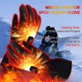 thumbnail image 3 of Guantes calefactables, guantes calefactables eléctricos para hombres y mujeres, guantes térmicos con 3 configuraciones de calor, guantes de invierno calefactables para ciclismo, motociclismo, esquí,, 3 of 5