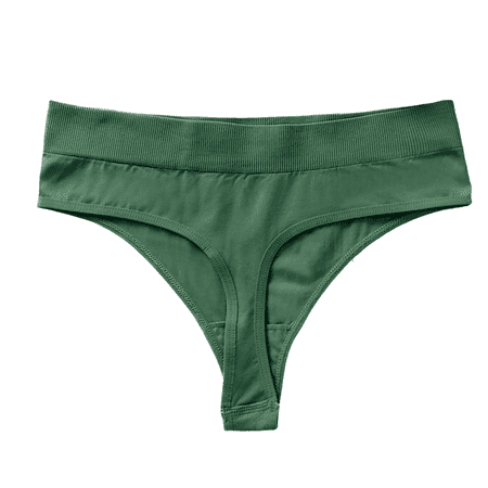Fulorrnie Underwear for Women Comfort Hipster Breathable Seamless Panties Briefs Banded Waist Moisture Wicking Panty Green XXXL