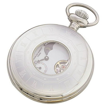 Stainless Steel Pocket Watch with Mechanical Wind