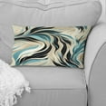 thumbnail image 4 of Designart "Oceanic Whispers" Abstract Printed Throw Pillow, 4 of 5