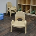 thumbnail image 2 of Angeles 7 in. Kids Stacking Chair in Natural Tan - Set of 4, 2 of 7