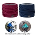 thumbnail image 3 of comerut Winter Scarf High Elasticity Solid Color Soft Thick Plush Warm Unisex Windproof Cold Resistant Cycling Neck Wrap Neck Warmer Neck Gaiter, 3 of 8