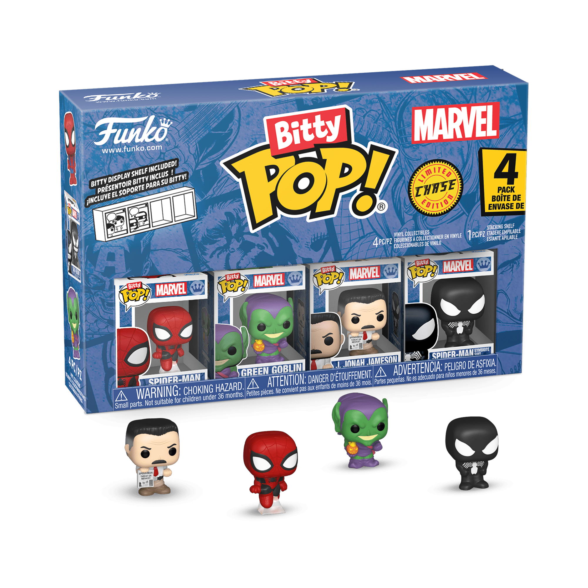 Funko Bitty POP! 4-pack Marvel Assortment, Collectible Vinyl Figures