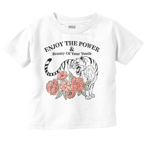 Enjoy The Power Of Youth Tiger Youth T Shirt Tee Girls Infant Toddler Brisco Brands 6M