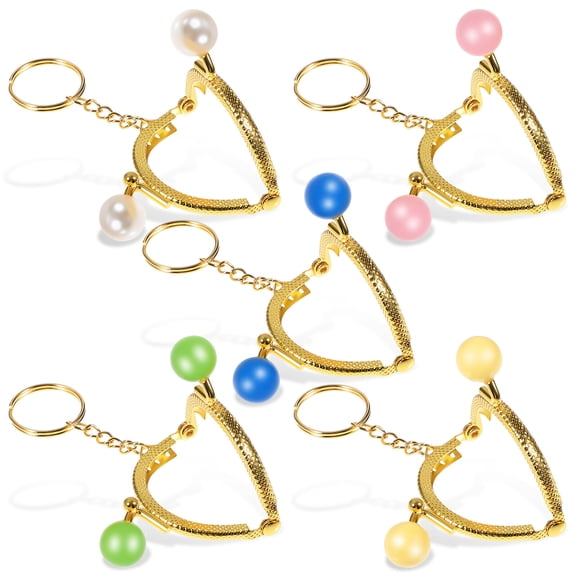 MLINS 5 Pcs Purse Coin Frame Clasp for Crochet Metal Wallet Miss