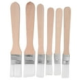 thumbnail image 1 of GAXIRE 6Pcs Small Touch Up Paint Brush Light Brown Rectangular Handle 13.50x1.70x0.50in, 1 of 6