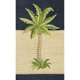 thumbnail image 4 of Authentic Hotel and Spa  Turkish Cotton Palm Tree Embroidered Midnight Blue Bath Towels (Set of 4), 4 of 4