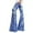 A-Blue170, variant on Women's Sequin Flare Pants High-Waist Bell-Bottom Trousers Sparkly 70s Party & Nightwear Bottoms