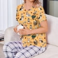 thumbnail image 4 of Post Surgery Shirts for Women Short Sleeve Funny Print Tear Away Tops with Drain Pockets Postoperative Care Tops Shoulder Surgery Shirts for Women Adaptive Clothing, 4 of 7