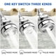 thumbnail image 4 of Grifo de agua giratorio de 360 grados con 3 modos de presión, 4 of 5