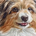 thumbnail image 6 of BANET Fitted Round Tablecloth Australian Shepherd,Cute Brown Puppy Kawaii Dog Table Cover,Elastic Edged Table Cloth Fits Round Tables 46"-50, 6 of 8