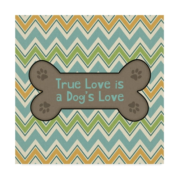 Trademark Fine Art 'Doggy Sayin I' Canvas Art by Pela Studio