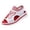 Red, variant on Womens Butterfly Printed Open Toe Platform Sandals Striped Collar Slingback Cutout Wedge Sneaker Sandals