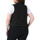 thumbnail image 3 of Chaleco de mezclilla sin mangas para mujer GRACE & GRANDEUR Plus Size, con solapa, casual, talla 1X, negro, 3 of 6