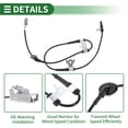 thumbnail image 4 of Unique Bargains ABS Wheel Speed Sensor ABS Sensor Anti-lock Braking System Sensor for Suzuki Grand Vitara 2006-2012 No.5622065J00 Front Left, 4 of 7